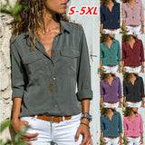 2025Ebaywish Autumn And Winter New Women's Shirt Collar Long-Sleeved Shirt Women's Clothing