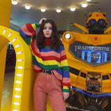 Spring Knitted Explosive Sweater High-Necked Hooded Long-Sleeved Loose Sweater Top Women's Clothing