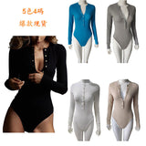 2025Wish Explosion Long Sleeve Pit Air-Eyed Trousers Autumn And Winter Bottoming Top