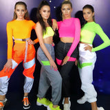 Exploding 2025 Autumn And Winter New Sports Leisure Mid-Rise Splicing Reflective Leisure Pants