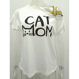 Summer Explosion Casual Slanted Shoulders Cross Irregular Short-Sleeved Print Women T-Shirts