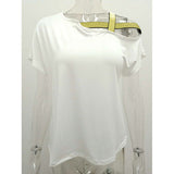 Summer Explosion Casual Slanted Shoulders Cross Irregular Short-Sleeved Print Women T-Shirts
