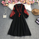 French Gentle Wind V Collar Horn Sleeves With Waist Swing Lotus Leaf-Side Dress Female Pendant 0515