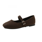 Mary Jane Shoes Women 2025 New Retro Square Head Shallow Soft Sole With Skirt French Evening Hair Single Shoes