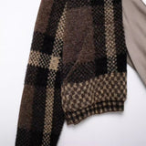 2025 Autumn New Knitted Shirt Round-Neck Solid Color Loose Set Female Retro