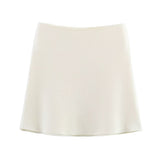 Women's Clothing 2025 Spring New Flower Button Decoration Knitted Shirt Skirt Set