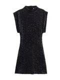 2025 Women's Beads Dress Dress Sleeveless Party With Cushioned Shoulder Mini Dress Y2K