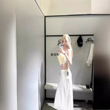 Spring New French Pure-Hearted Unkempt Sling Vest Short Top