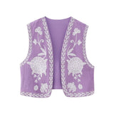 Embroidered V-Neck Sleeveless Coat With New Women's Summer Vest