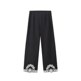 New Station 2025 Summer New Designer Small Embroidered Vest Trousers Two-Piece Set