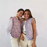 Ins2025 New Women's Printed Cotton Arma