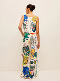 New Women's Fashion Print Wide Leg Trouser Vest Casual Fashion Two-Piece Set