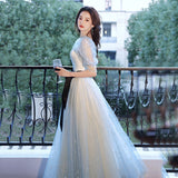 Fairy Evening Dress Dress Dress 2025 New Banquet Temperament Host Winter Adult Ceremony Student Art Evening Dress