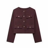 2025 Women's Autumn And Winter Fashion New 15 Color Jacket Small Scent Style Short Suit Jacket