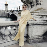 Autumn/Winter 2025 New Women's Temperament Fashion Round Collar Loose Top Folded Dress Set