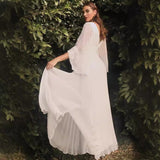 2025 New Women's Wish Sexy Deep V Long-Sleeved Dress Dress