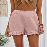 2025 New Women's Shorts Burst Casual High-Waisted Cotton Straight Trousers