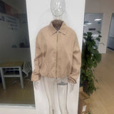 Spring 2025 Women's Fur Temperament Elegant Warm Artificial Fur Brown Casual Coat Real Shot