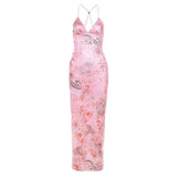 2025 Summer Fashion Trend Women's New Hanging Neck-Closing Body-In-Body-In-Fucking Dress