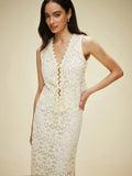 2025 New Women's Spring Summer French Sleeveless Chiffon Vest Temperament Vest Dress Suit