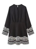2025 Spring New Women's Loose Thin And Freg Embroidery Dress Style Three-Dimensional Embroidery