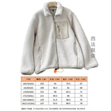 2025 Women's Autumn And Winter Fashion Colliding Splicing Lead Resin Zipper To Keep Warm Imitation Lamb Jacket