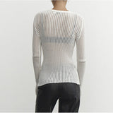 2025 Spring And Summer New Hot Selling Long Sleeve Round Neck Thin Breathable Knitted Shirt Sunscreen Hooded Shirt
