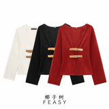 Women's Clothing 2025 Spring New Fashion V-Neck PU Leather Tripling With Soft Coat