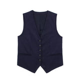 Women's 2025 Spring New Fashioned Colored Flax-Blend Vest + Shorts Set