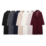 Ins Autumn New Women's Fashion Solid Color Soft And Loose Coat