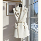 Spring And Autumn New Vest Small Suit Jacket Short Elegant Temperament Casual Slim Slimming