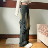 Spring And Autumn High-Rise Jeans 2025 Winter New Design Oversize Handsome Couple Trousers
