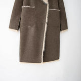 In The Autumn Of 2025, Women's Clothing Double-Sided Wears Long Coat Coat Large Collar