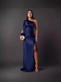Autumn New Women's Clothing Temperament Fashion Lace Trumpet Long Sleeve Strap A Swing Dress Woman