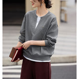 Loose Lazy Blue Sweater Women's Autumn And Winter 2025 New Explosion Thick Cloth With Knitted Bottom Shirt