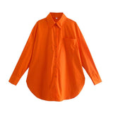 2025 Street Fashion 14 Color Urban Women With Pocket Shirt Casual Autumn Shirt