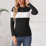 New Wish Autumn And Winter Explosion Women's Clothing Women's Knitted Long-Sleeved Color Repair Body