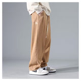 Spring 2025 High Street Broad-Legged Workwear Trousers Men's Retro Casual Trousers Trendy Loose Straight Pants