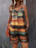 New Women's Clothing Large Print Casual Sleeveless Loose Broad Leg Trousers Plus-Size Women's Clothing