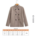 2025 Women's Autumn New Fashion Asymmetric Blending Short Loose Coat Coat