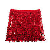 New Women's High-Rise Slimming Body Squin Short Skirt In Autumn 2025