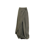 Irregular Hanging Suit Women's Early Autumn New Retro Design Feeling Loose Broad Leg Trousers