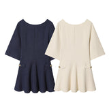 Women's Clothing 2025 Spring New With Belt Rhumin Sweater Jacket + Open Skirt Suit