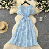Three-House Folded Dress Design Irregular Lotus Leaves Side To Receive Waist Repair Bright Silk Pressure Folds