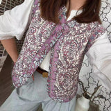 Ins2025 New Women's Printed Cotton Arma