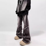 High Street Water Wash Retro Straight Jeans In Summer New Casual Fashion Pants Men's Trending In Wind