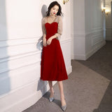 Evening Dress Female Banquet Temperament Long Can Usually Wear A Small Black Dress Dress Banquet Dress