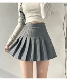 The Elastic Force Is Tight Waist 100 Folded Skirt Girl Jk Uniform A Word Skirt College Small High Waist Thin Short Skirt