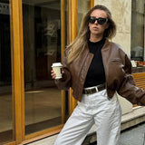 Women's Clothing Explosion Three-Color Retro Zipper Jacket