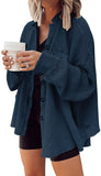 Autumn 2025 New Coat Fashion Casual Collar Pocket Splicing Irregular Shirt Jacket Woman